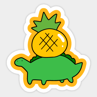 Pineapple Stegosaurus Sticker